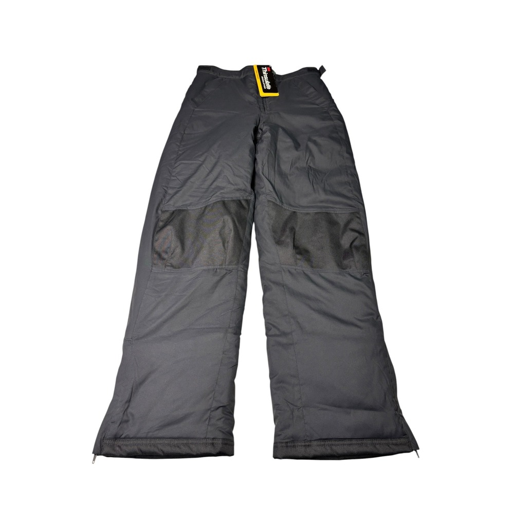 NWT LL Bean Cold Buster Snow Pants Youth 18 Black Insulated Adjustable Ski 30X32
